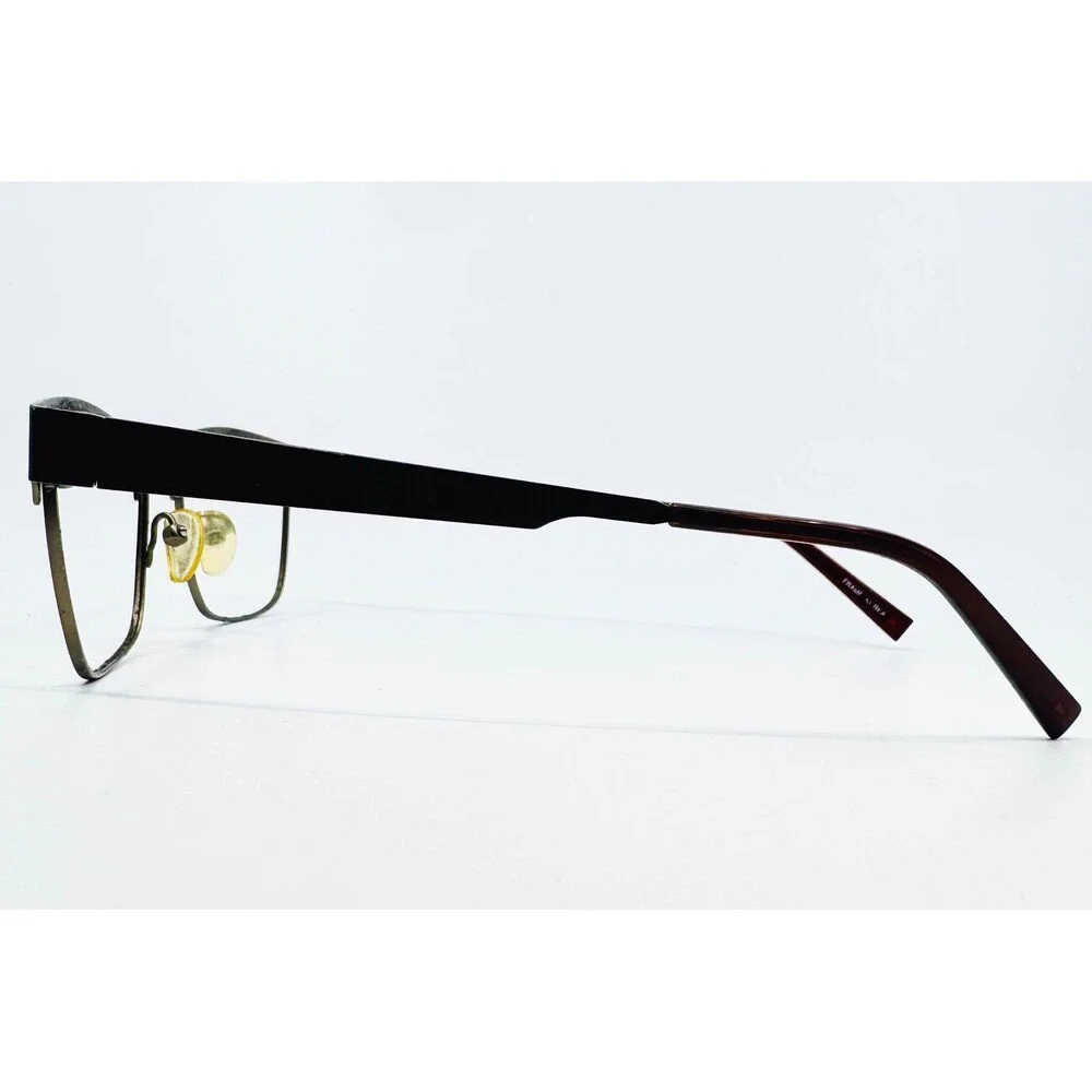 Rochester Optical Eyeglasses Mens Brown Covert Half Rim Frames 53-19-145